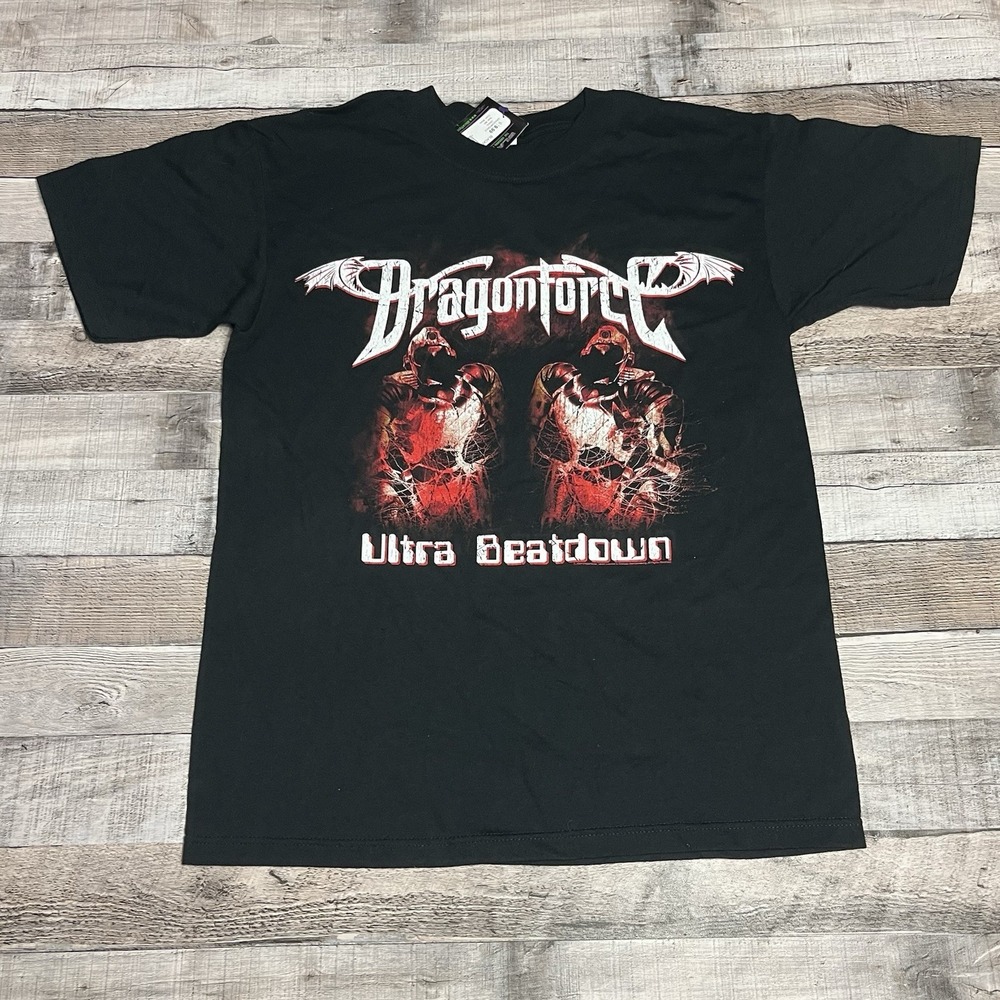 Dragonforce Shirt Size Medium Black Vintage 2009 Rock Band Tee Ultra Beat down
